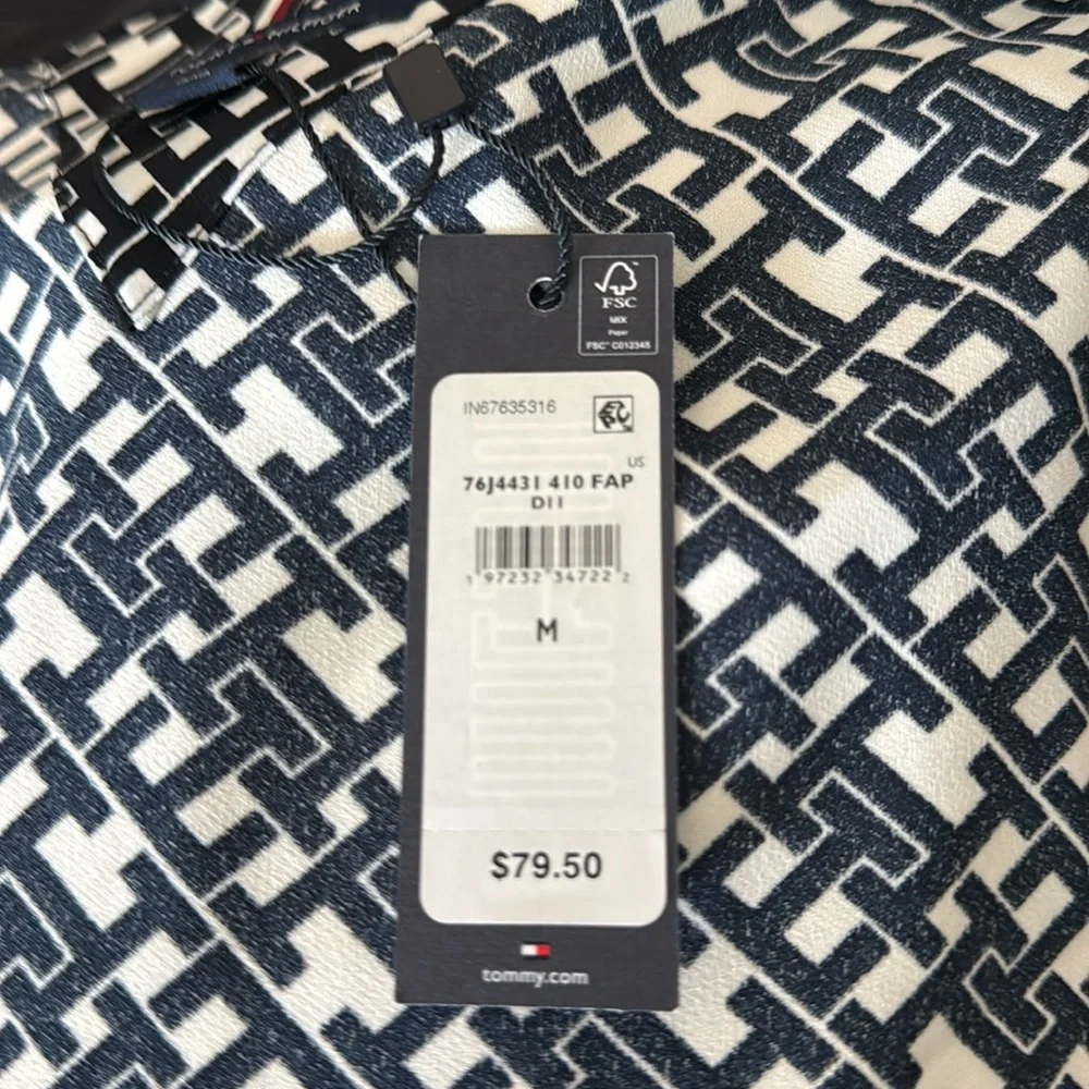 NWT Tommy Hilfiger Luxe Blouse and Pant Set - Picture 8 of 9